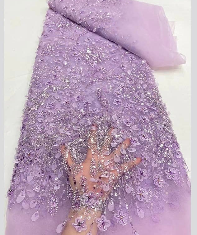 High Quality Beaded Lace Available In 8 Colors