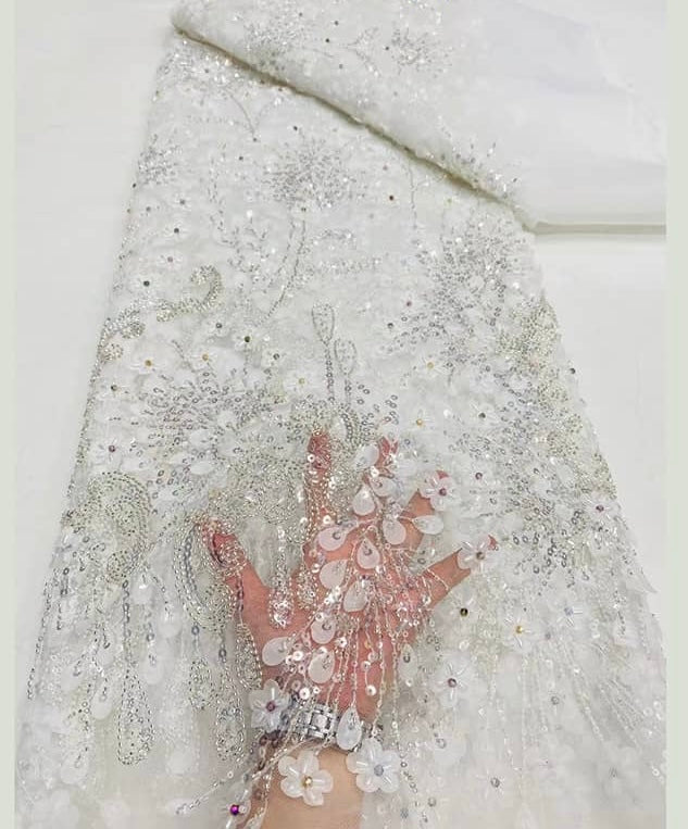 High Quality Beaded Lace Available In 8 Colors