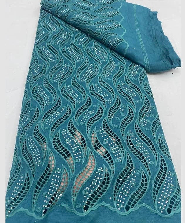 High Quality French Stoned Lace Available in 8 Colors