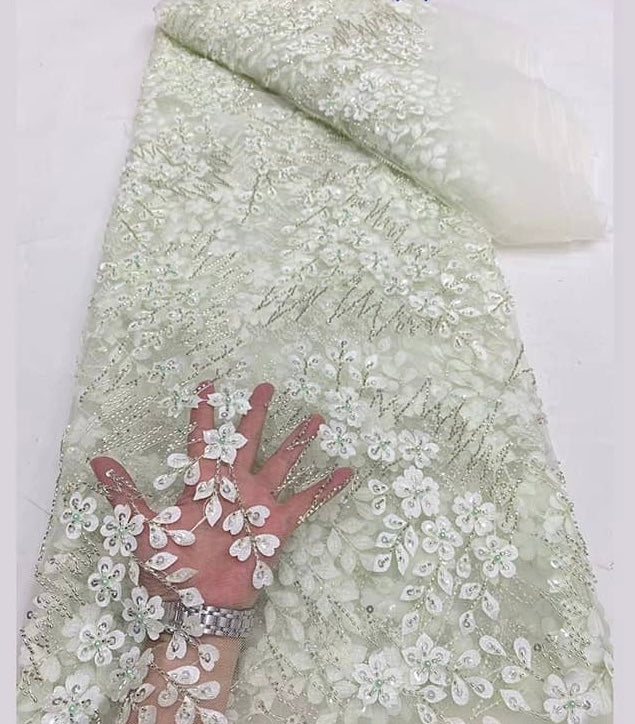 High Quality Beaded Lace Available In 8 Colors