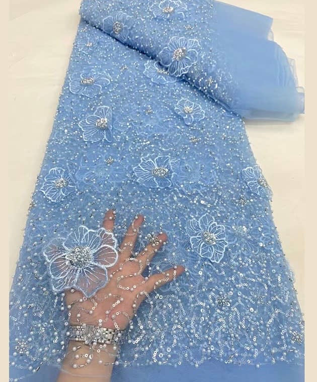 High Quality Beaded Lace Available in 9 Colors