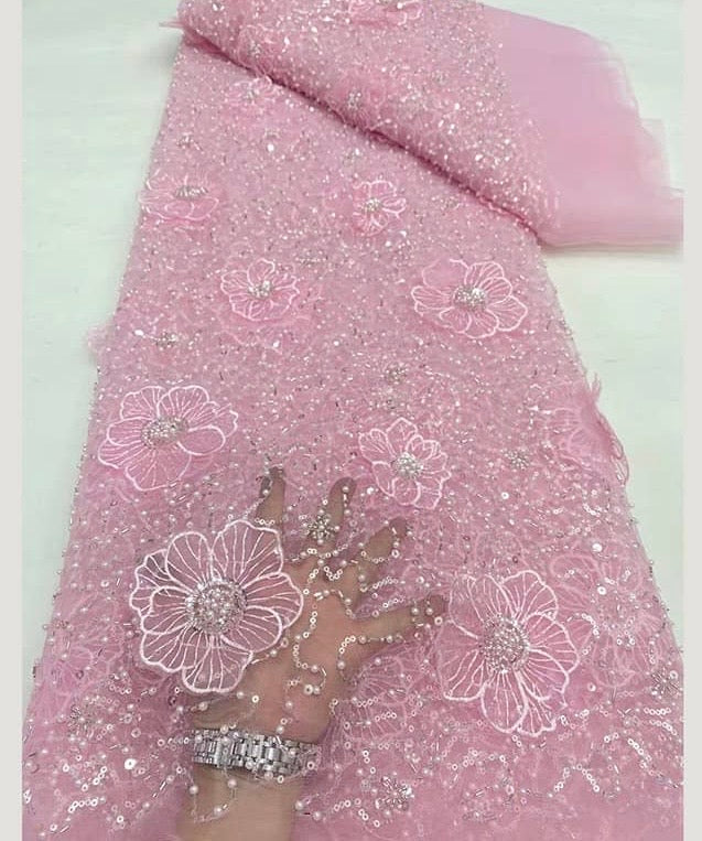 High Quality Beaded Lace Available in 9 Colors