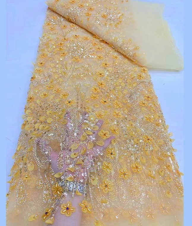 High Quality Beaded Lace Available In 8 Colors