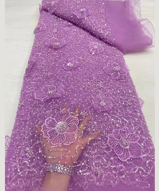 High Quality Beaded Lace Available in 9 Colors