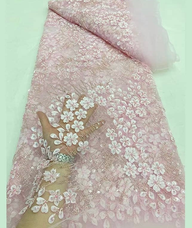 High Quality Beaded Lace Available In 8 Colors