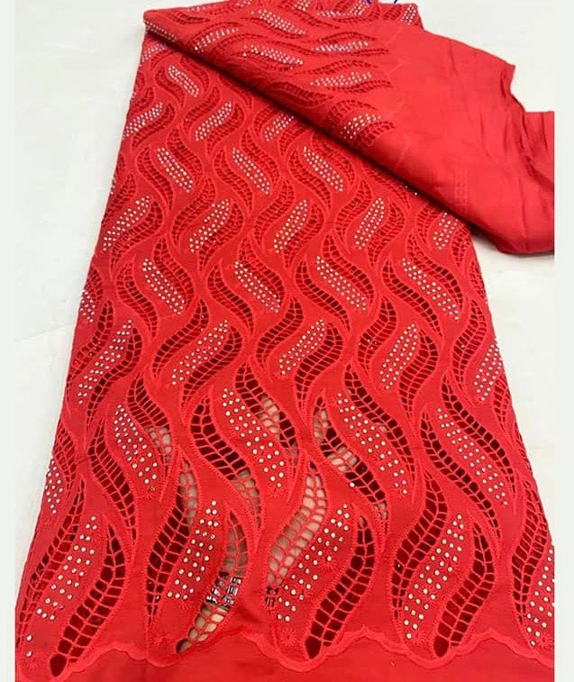 High Quality French Stoned Lace Available in 8 Colors