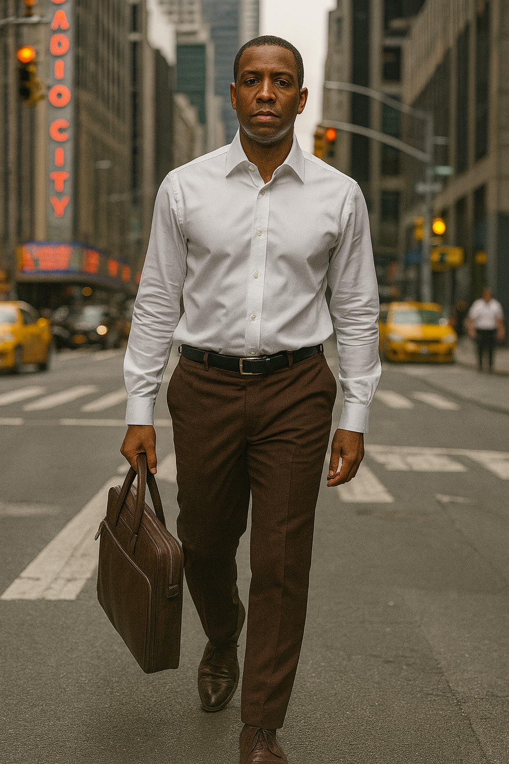 im Martin Luxury Men's White Dress Shirt