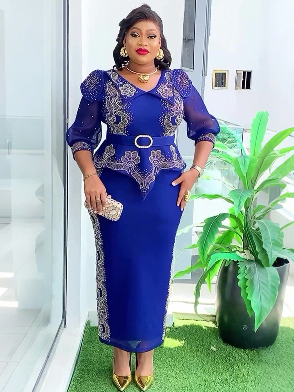 Elegant Female African Dress