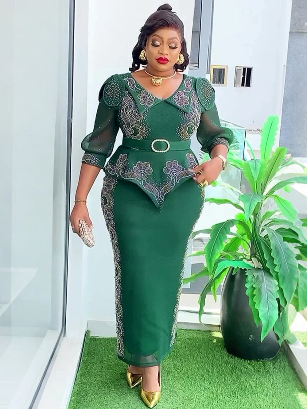 Elegant Female African Dress