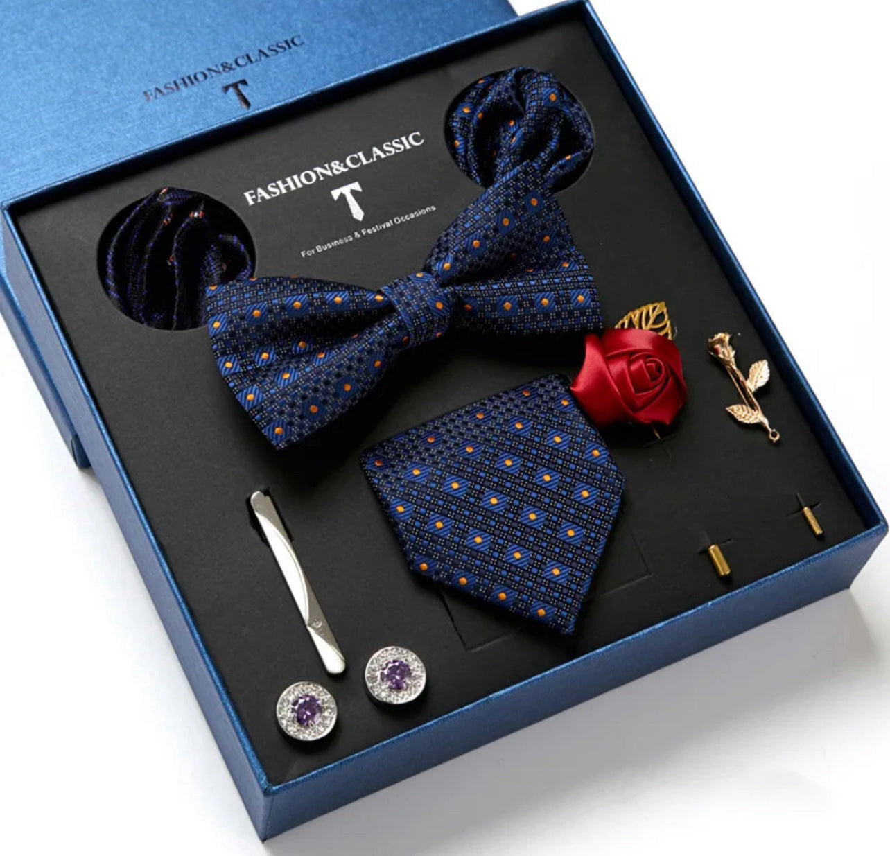 High Quality 8 Piece Set of Men's Tie