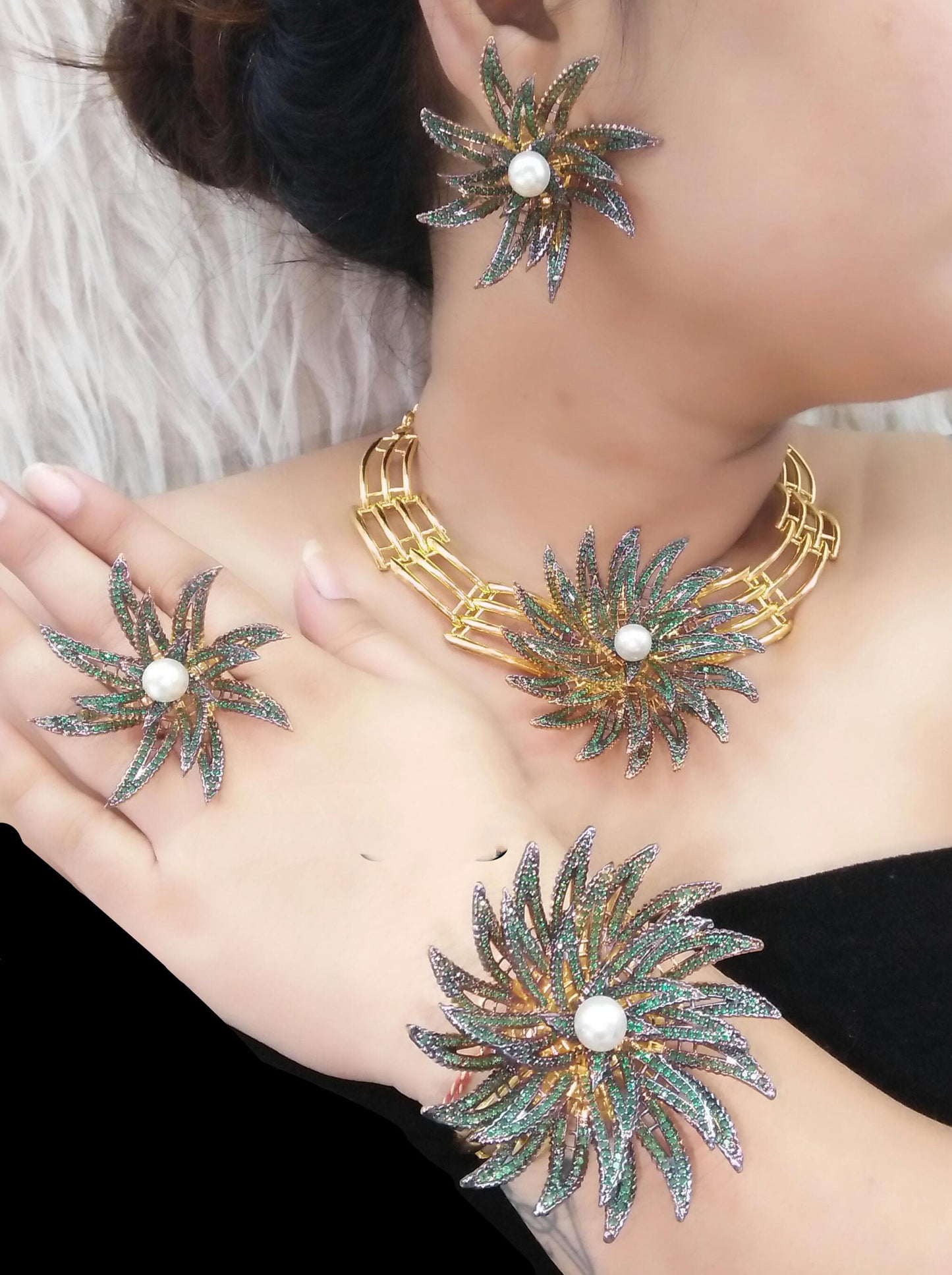 4 Piece High Quality Indian Fashion Jewelry