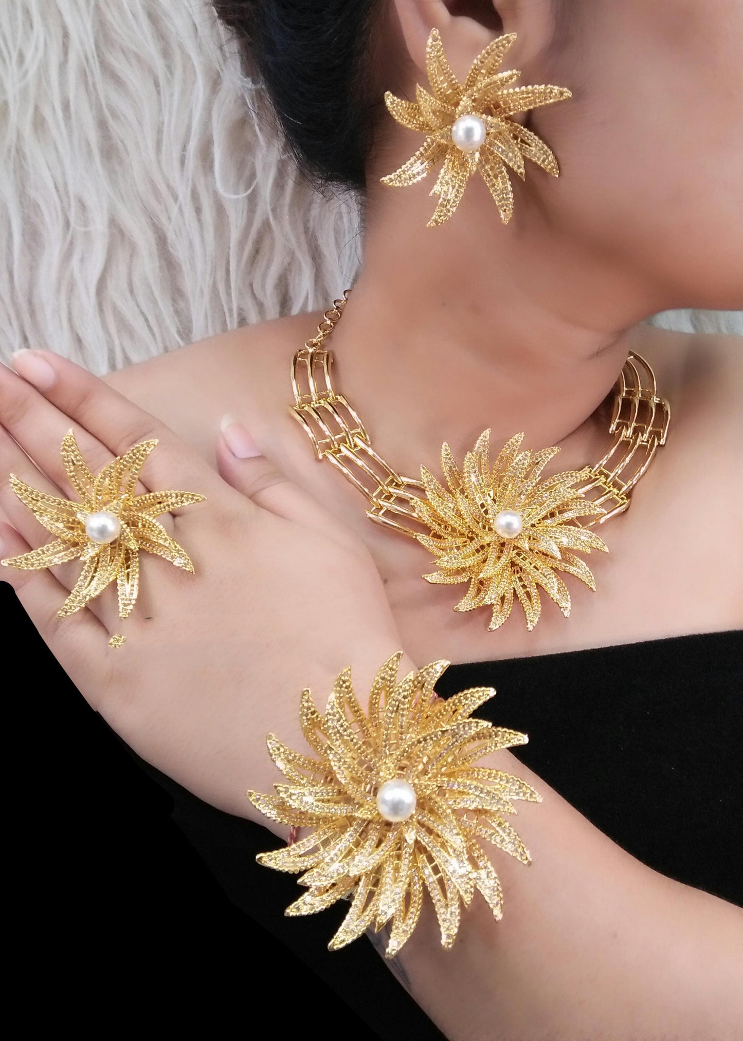 4 Piece High Quality Indian Fashion Jewelry