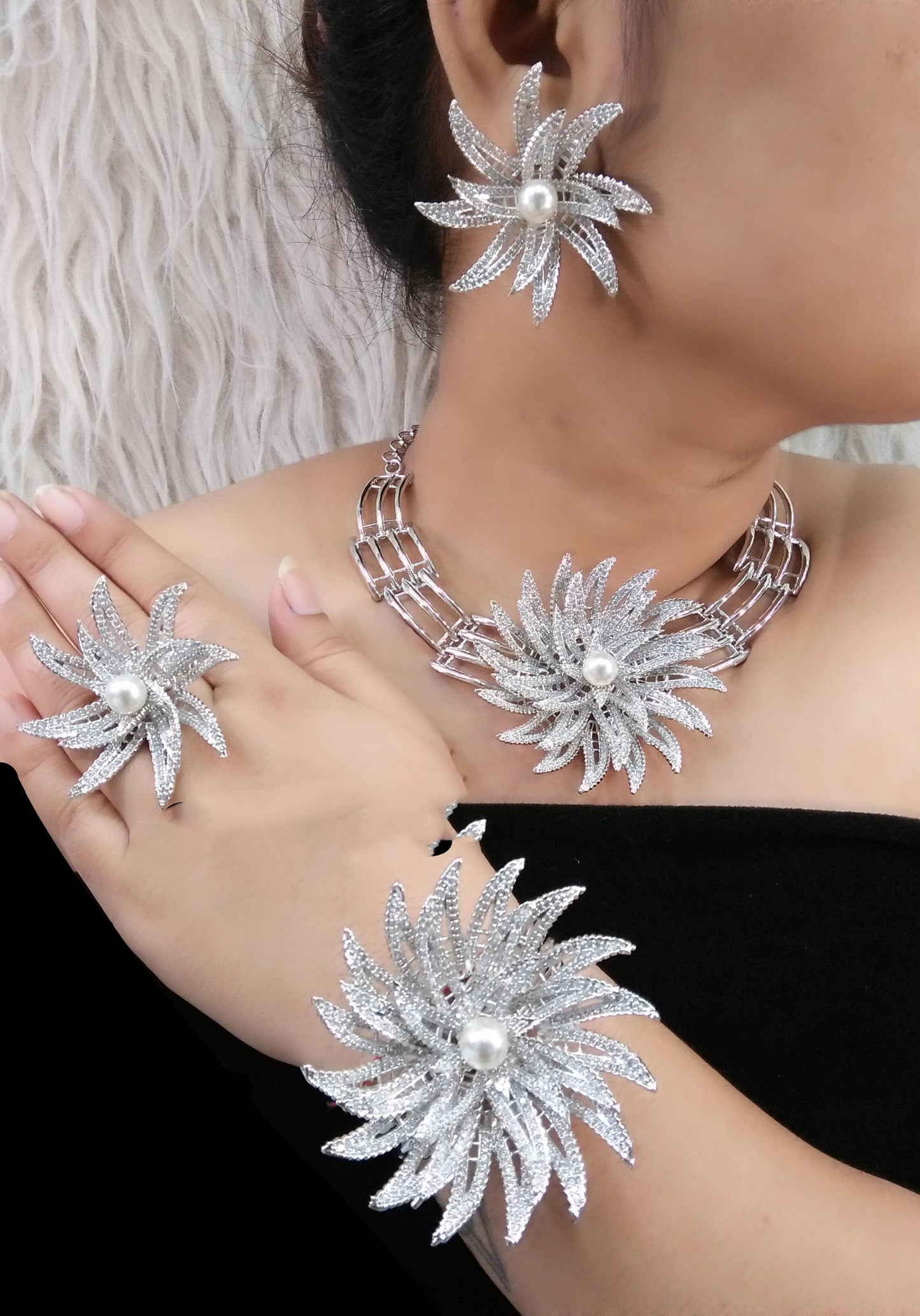 4 Piece High Quality Indian Fashion Jewelry