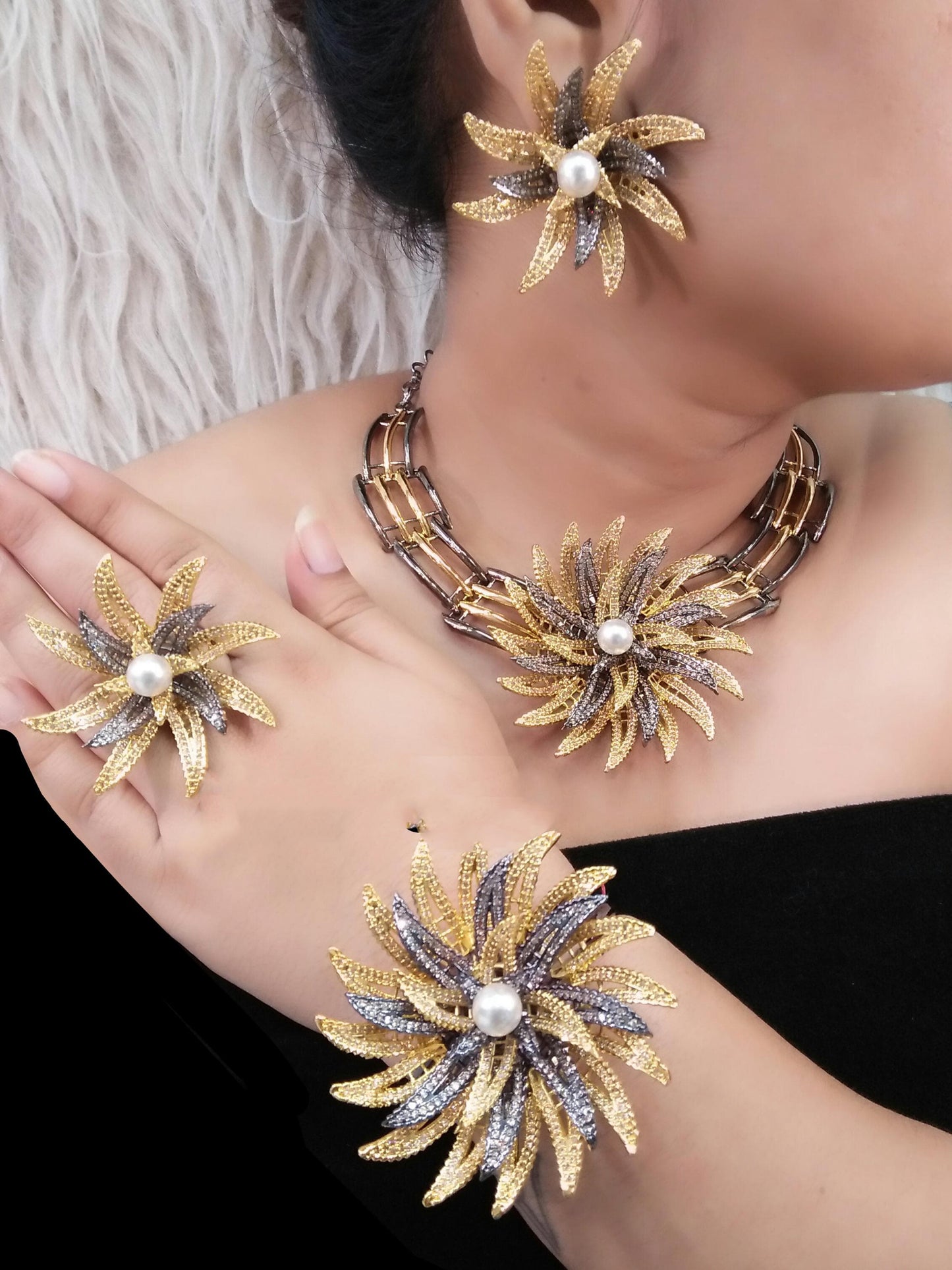 4 Piece High Quality Indian Fashion Jewelry