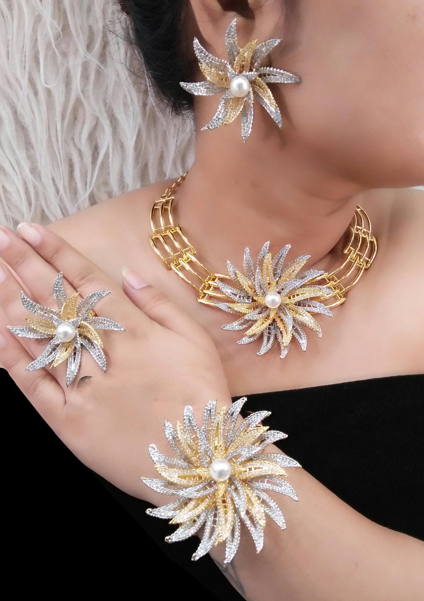 4 Piece High Quality Indian Fashion Jewelry