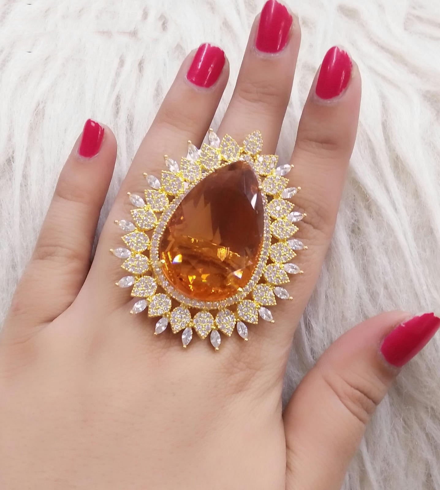 Hand crafted Heart Shaped Fashion Ring