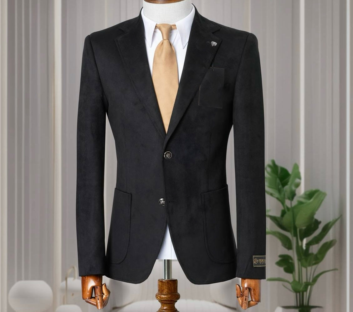 Ramzotti Suede Slimfit Men Blazer