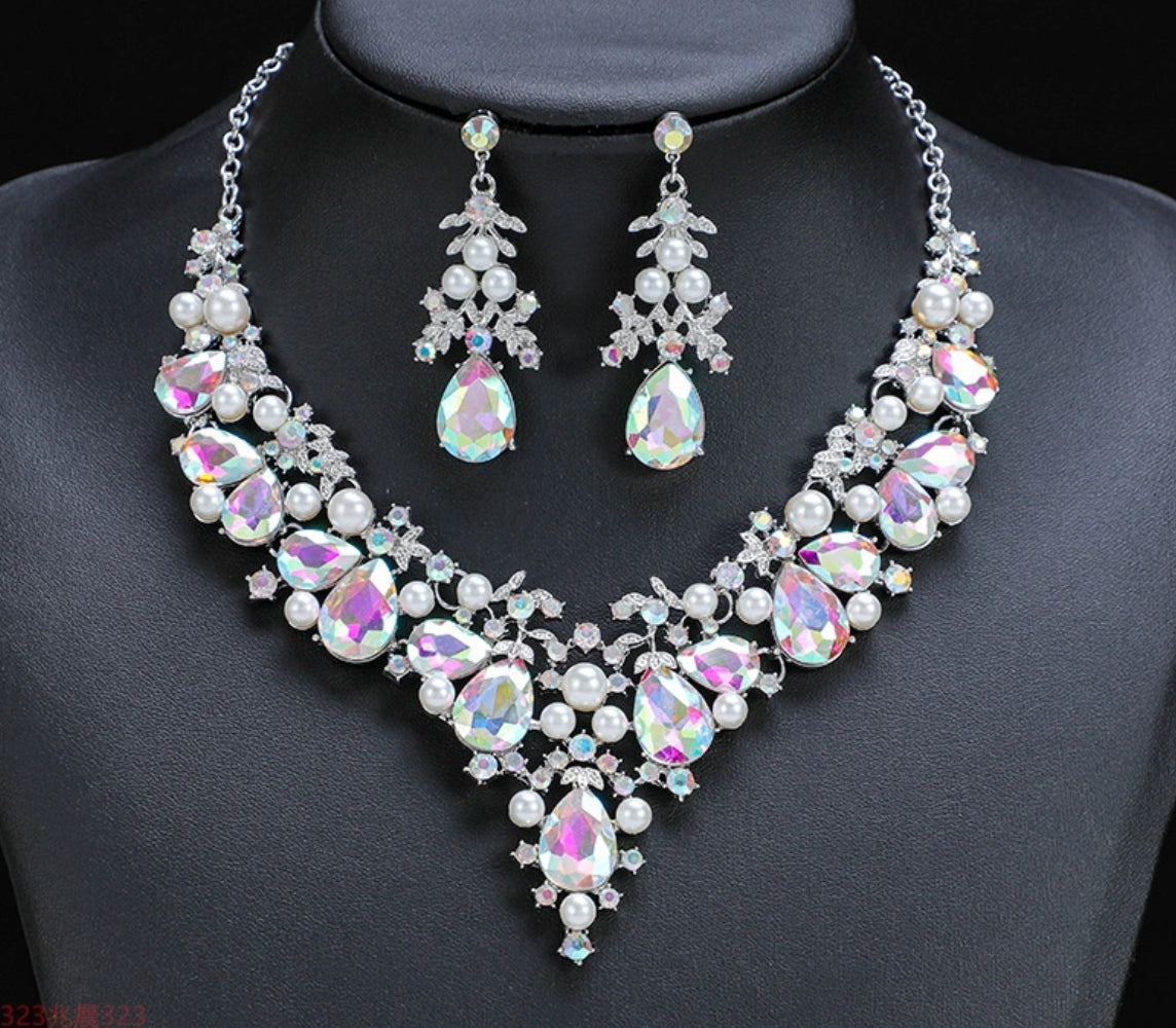 Luxury Bridal/Formal Crystal Jewelry Set