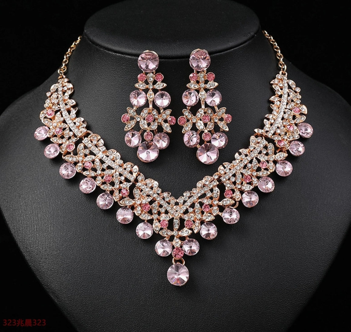 Luxury Bridal/Formal Crystal Jewelry Set