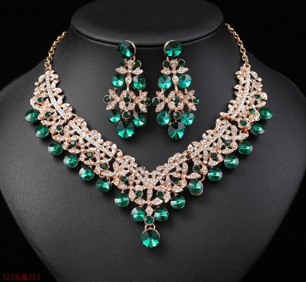 Luxury Bridal/Formal Crystal Jewelry Set