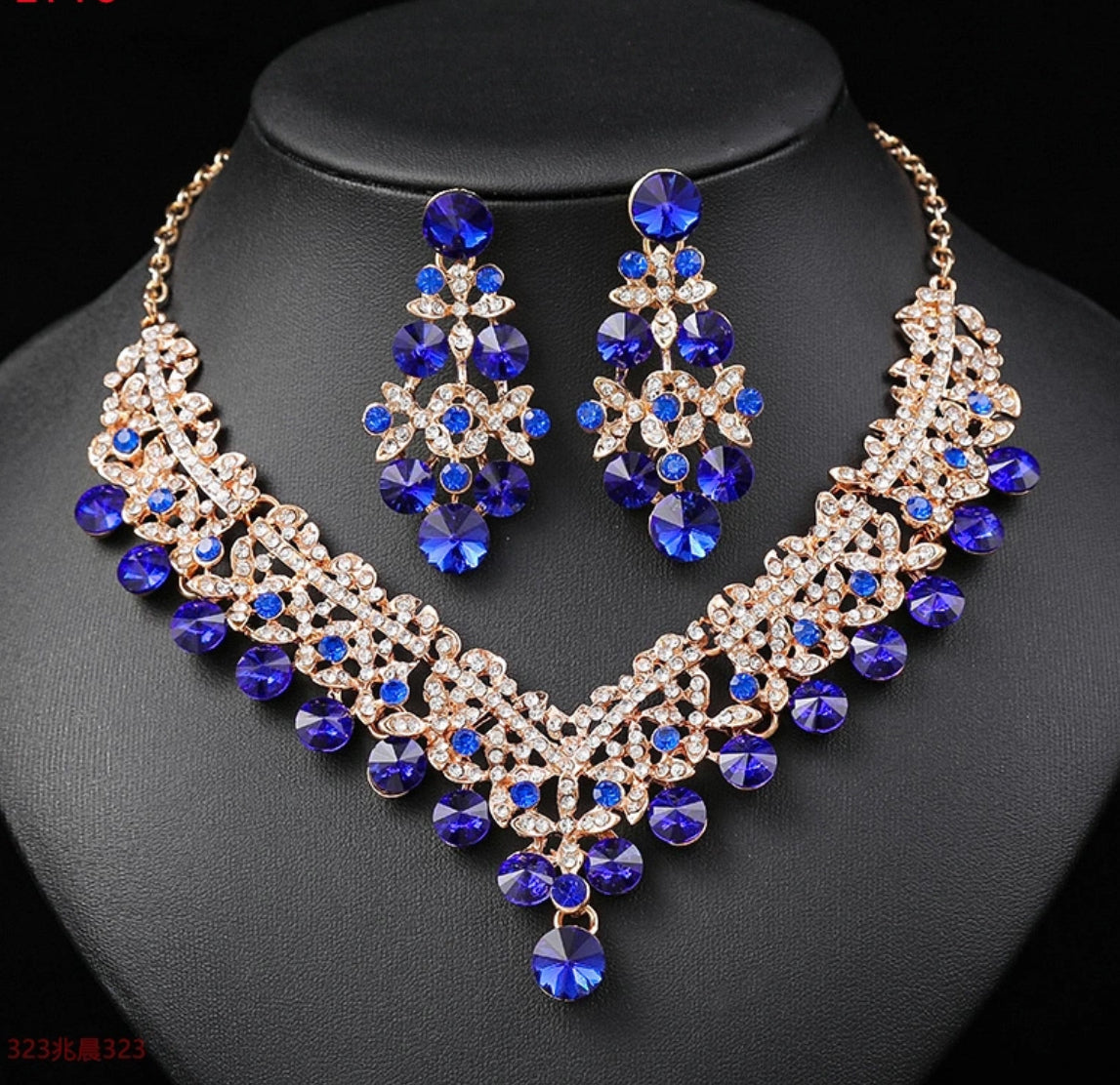 Luxury Bridal/Formal Crystal Jewelry Set
