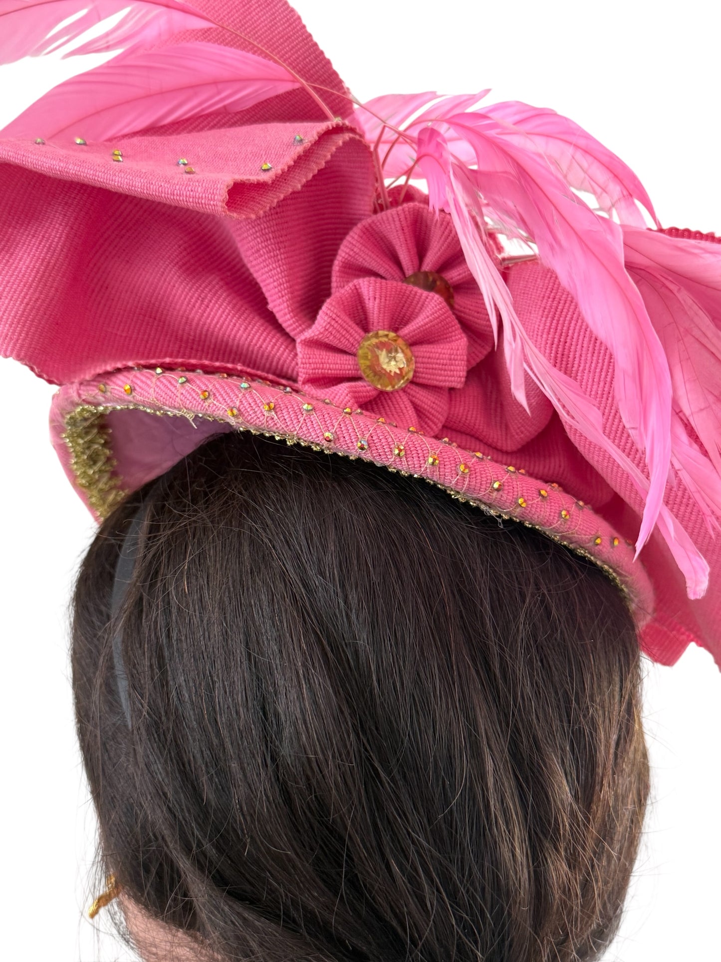 Light Pink Aso Oke Auto Gele