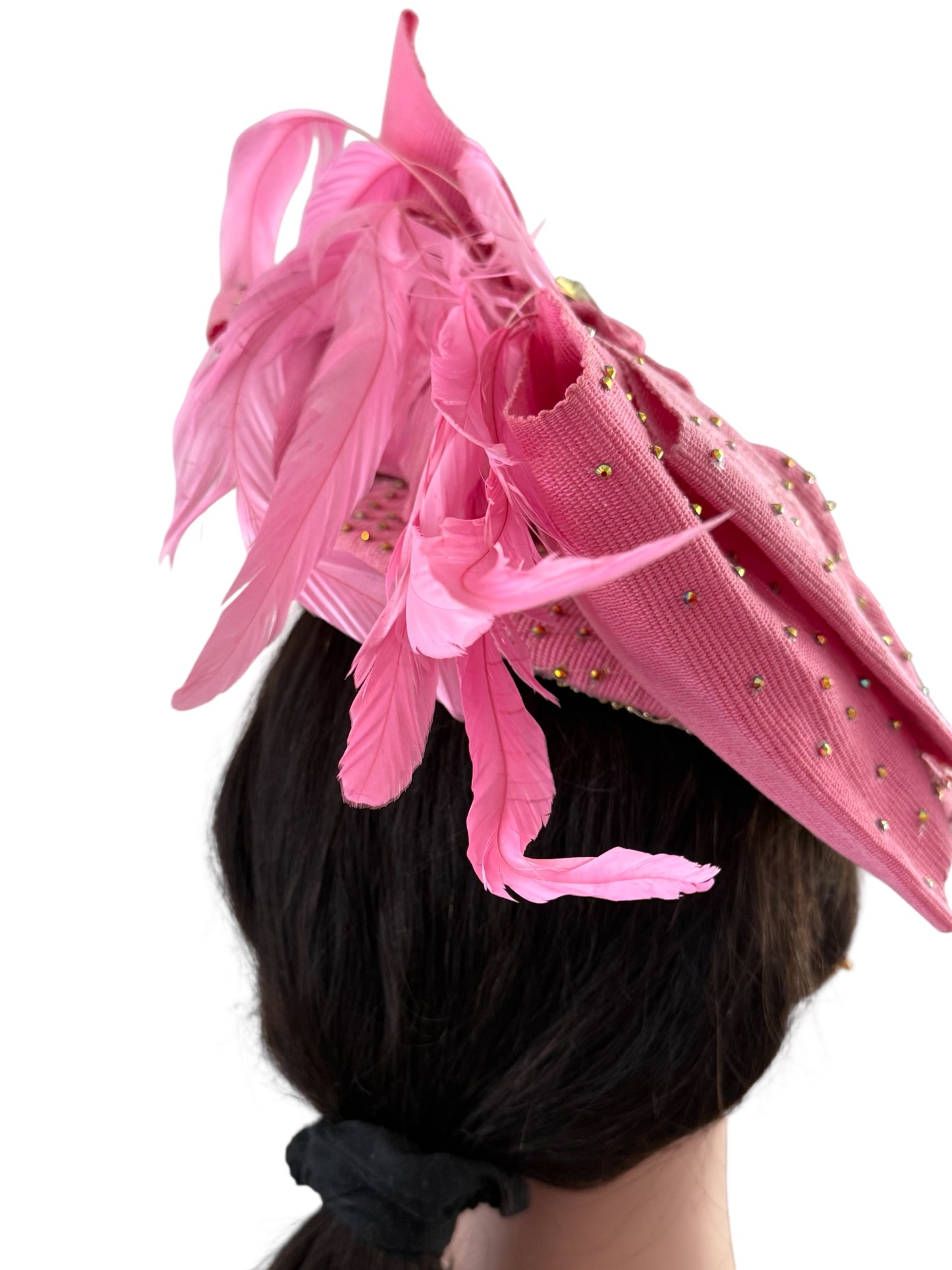 Light Pink Aso Oke Auto Gele