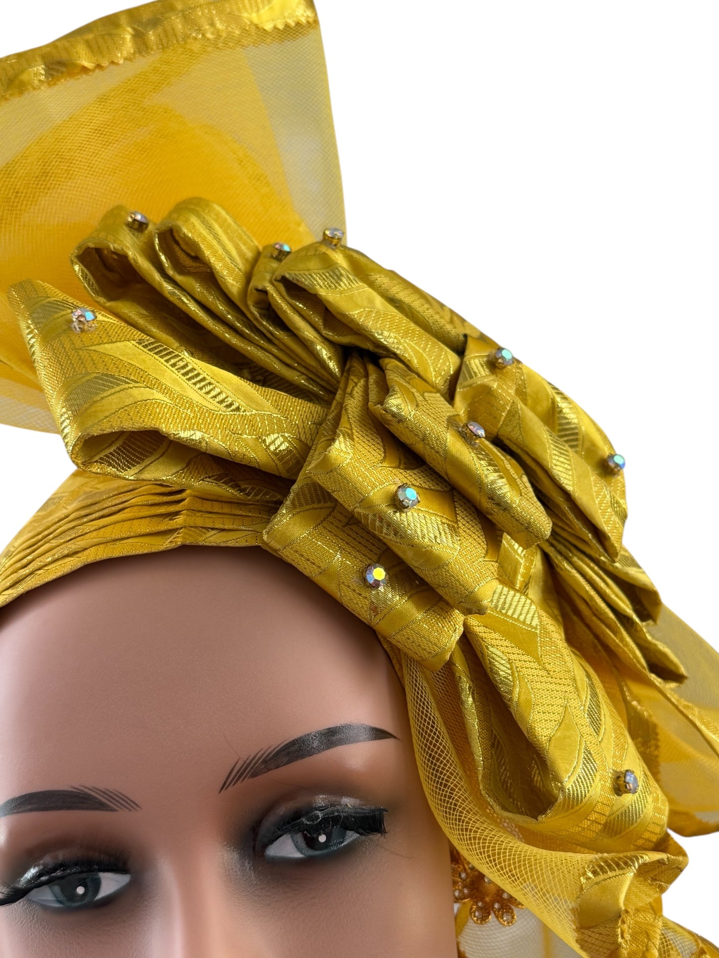 Bright Yellow Sego Auto Gele