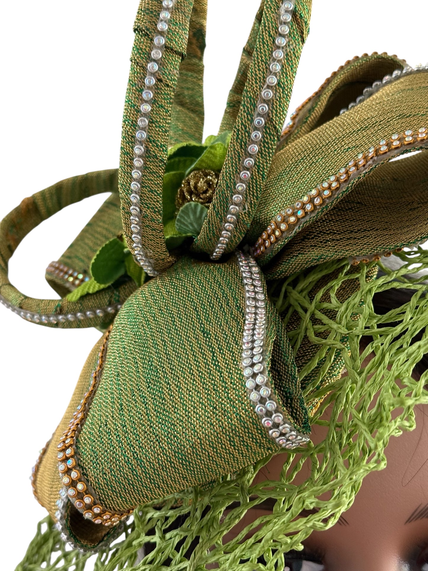 Olive Green Fascinator
