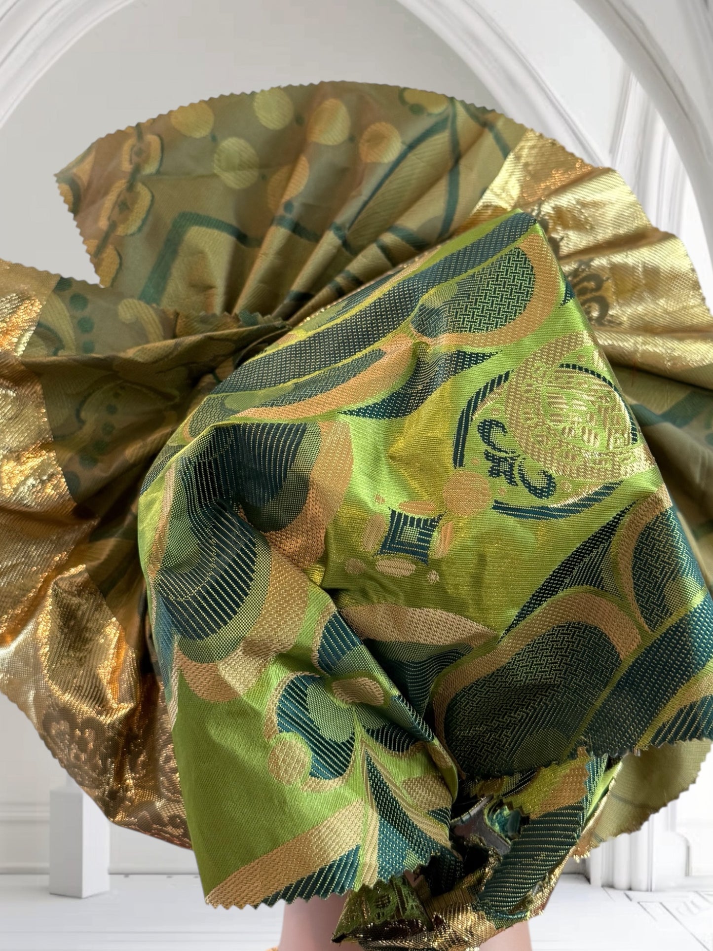 Green Sego Nigerian Auto Gele