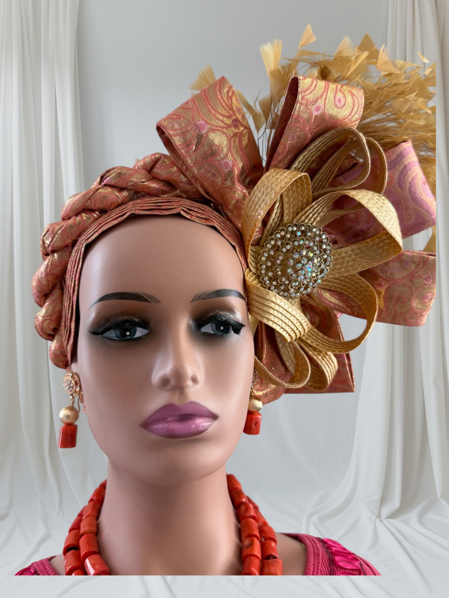 Elegant Peach Nigerian Autogele