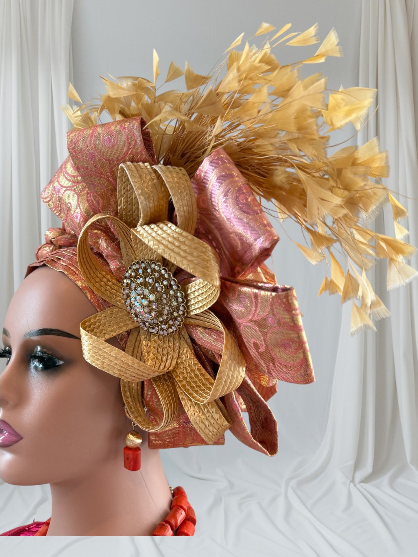 Elegant Peach Nigerian Autogele