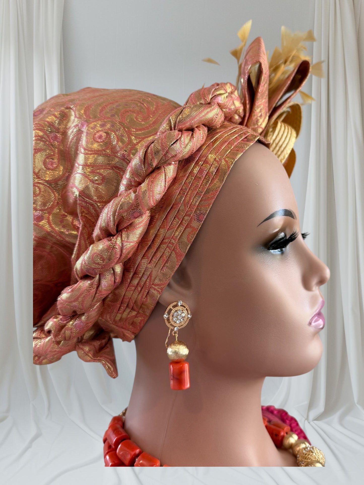 Elegant Peach Nigerian Autogele