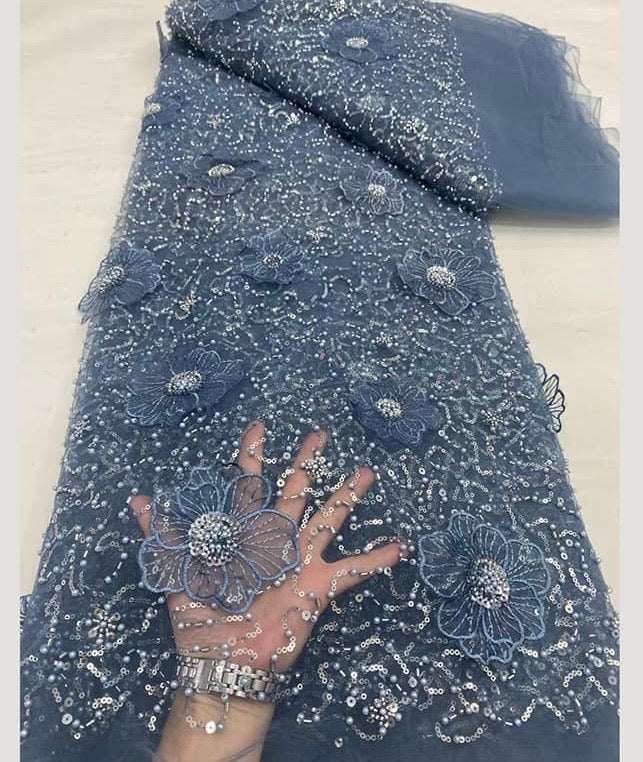 High Quality Beaded Lace Available in 9 Colors