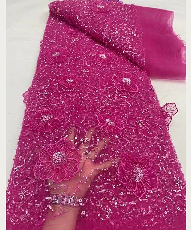 High Quality Beaded Lace Available in 9 Colors