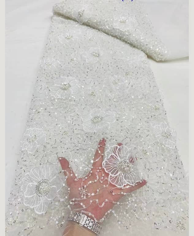 High Quality Beaded Lace Available in 9 Colors