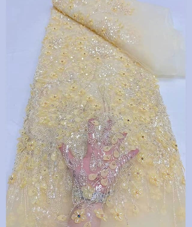 High Quality Beaded Lace Available In 8 Colors