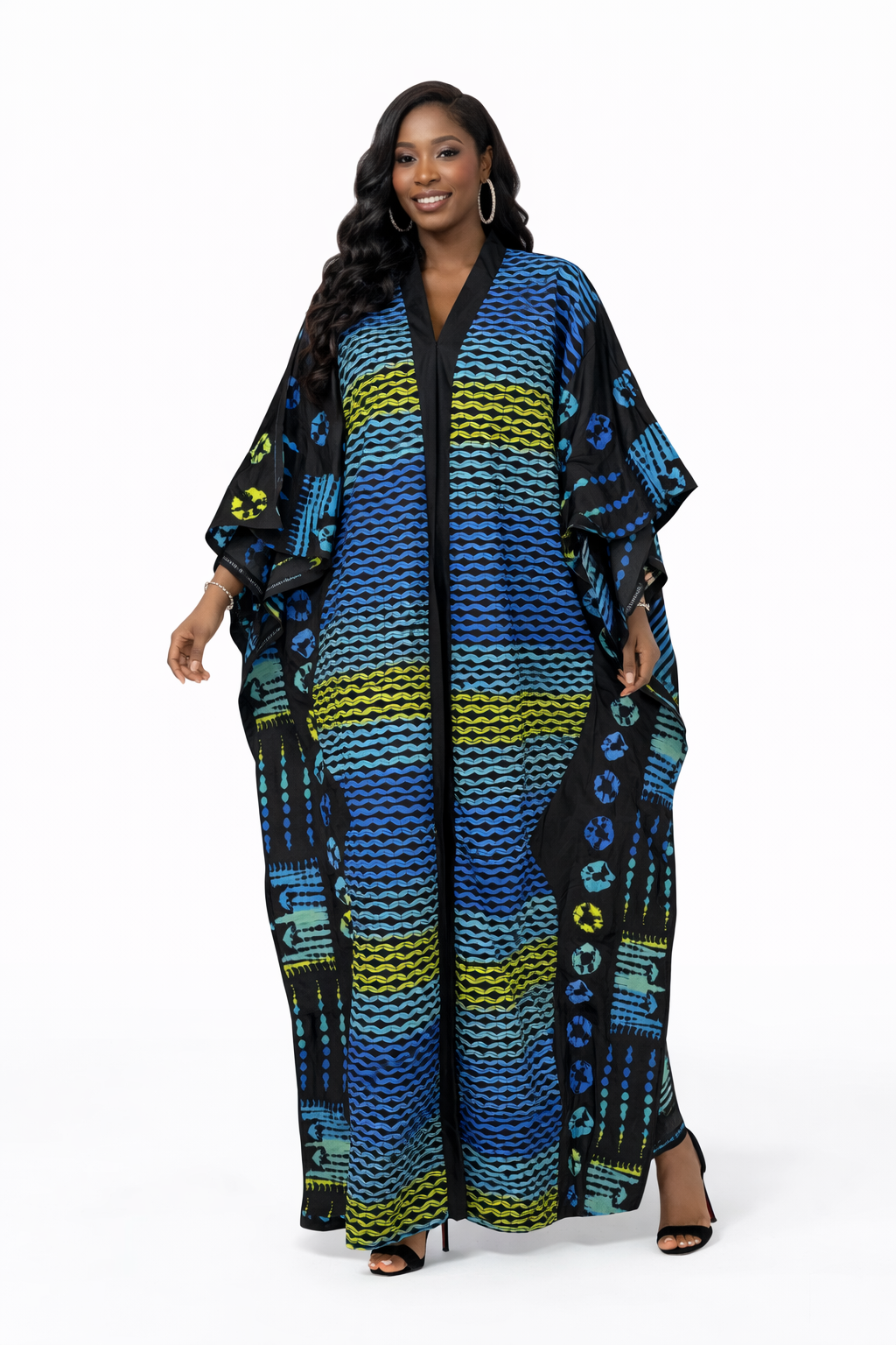 CRZ African Ankara Corset Bubu With Tape
