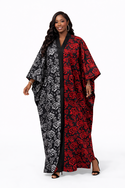 CRZ African Ankara Corset Bubu With Tape