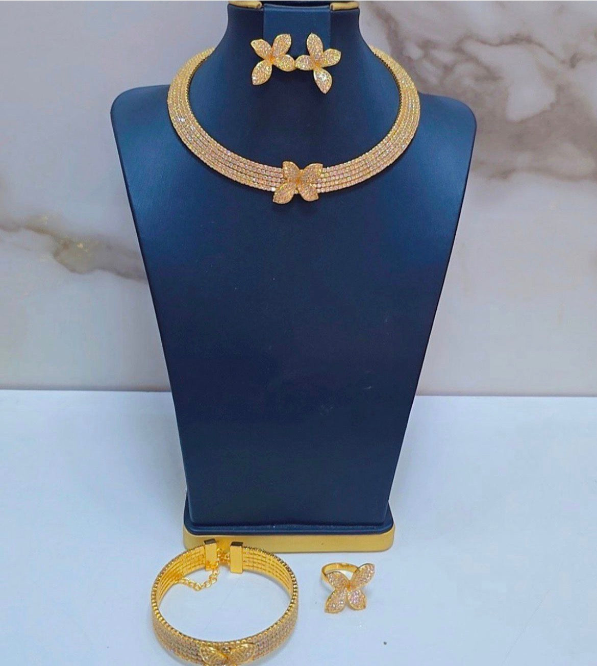 CRZ Luxury Gold Plated Set of Jewelry