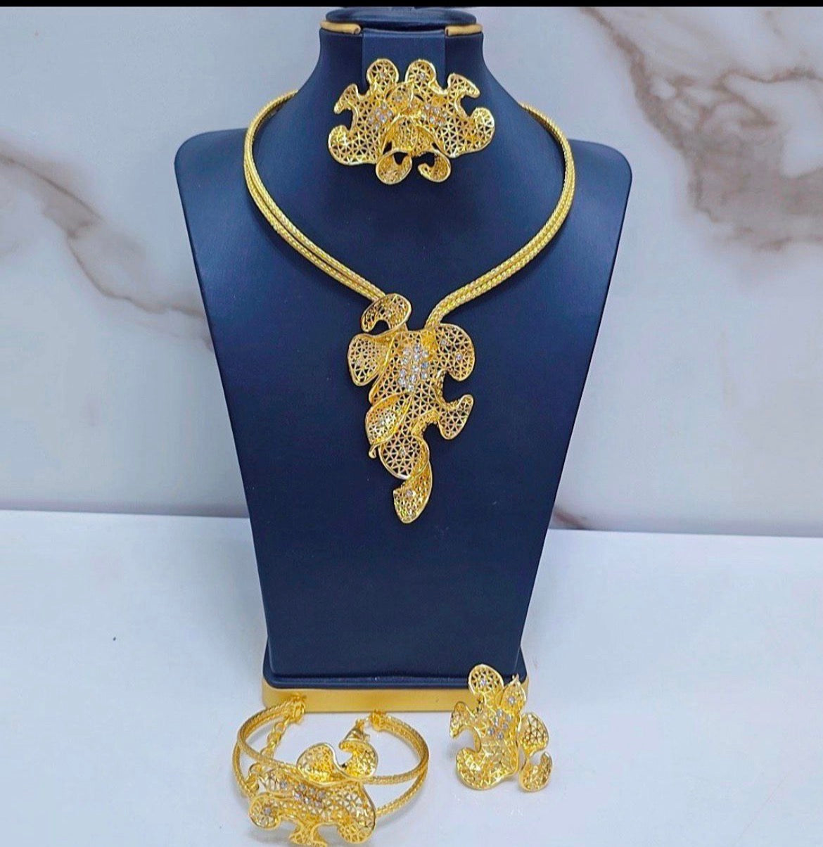 CRZ Luxury Gold Plated Set of Jewelry