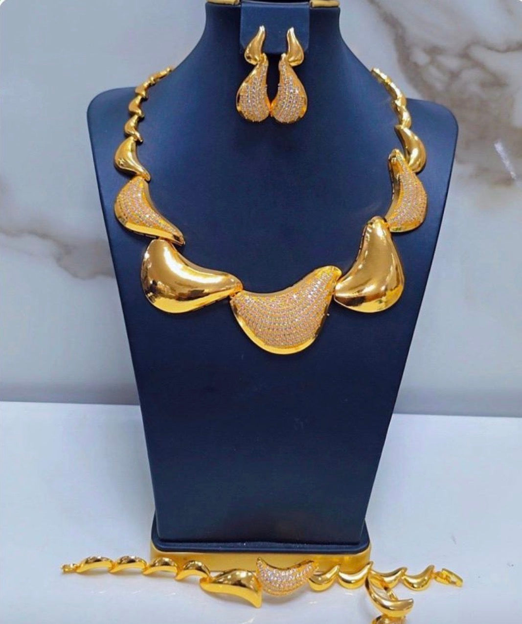 CRZ Luxury Gold Plated Set of Jewelry
