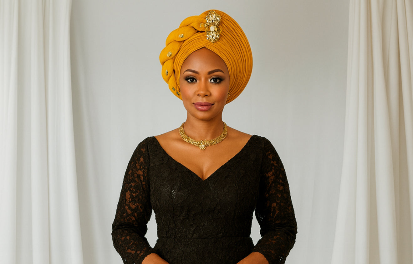 CRZ Zerah Side Twisted Turban Autogele