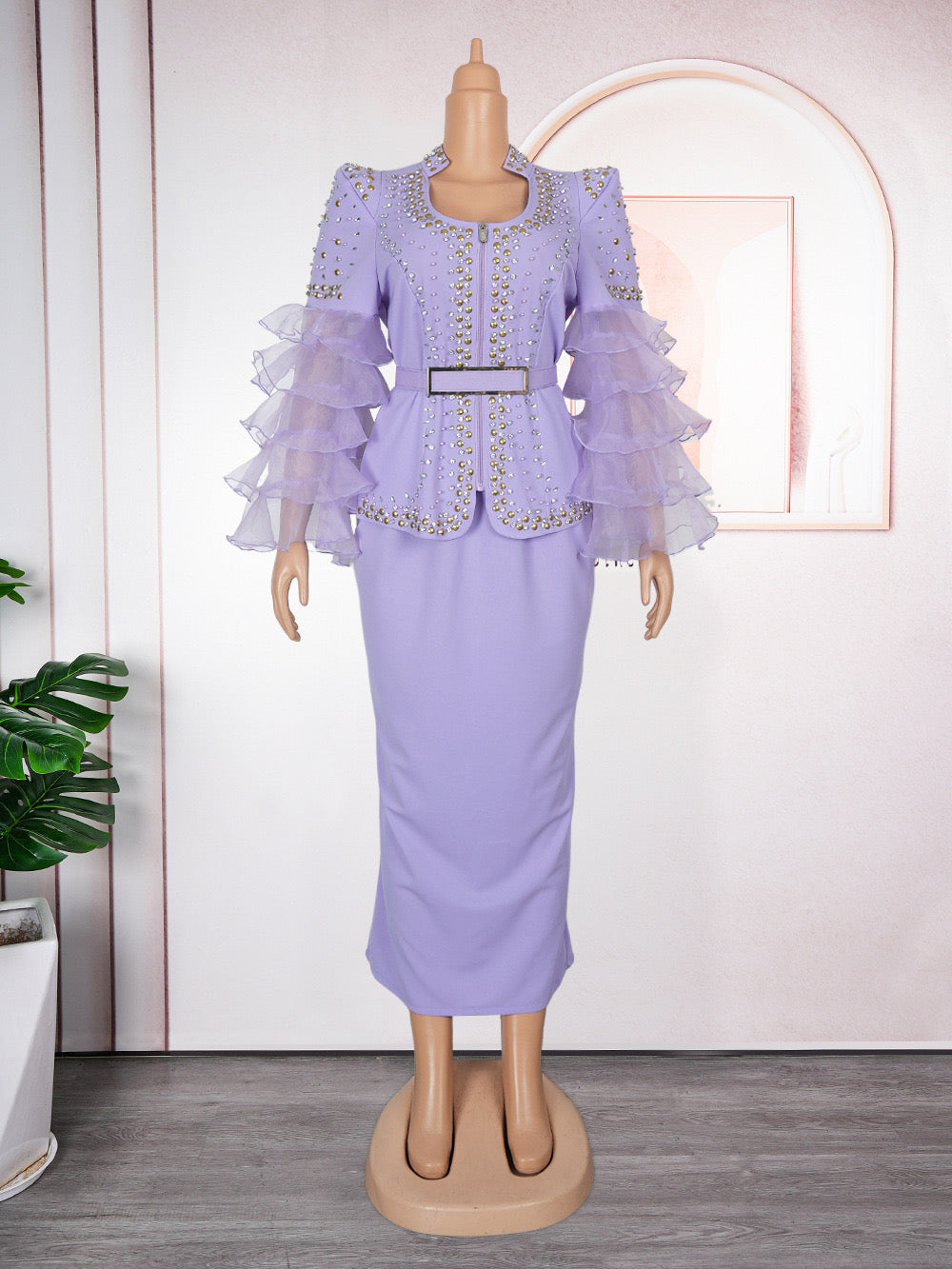 Luxury African Skirt and Blouse