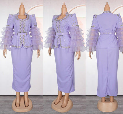 Luxury African Skirt and Blouse