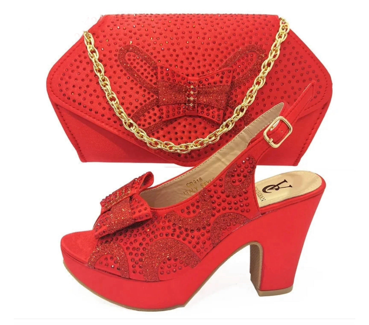 Venus Chan Fashion Shoe and Bag Set