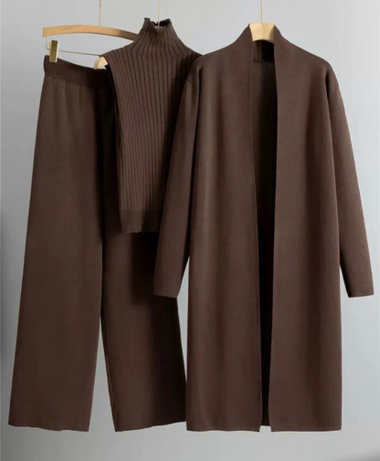 CRZ 3-Piece Set Top, Pant and Longline Coat 3040