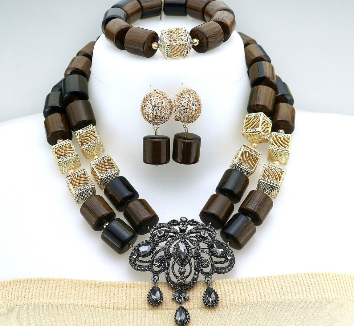 3 Piece High Quality African Fashion Beads