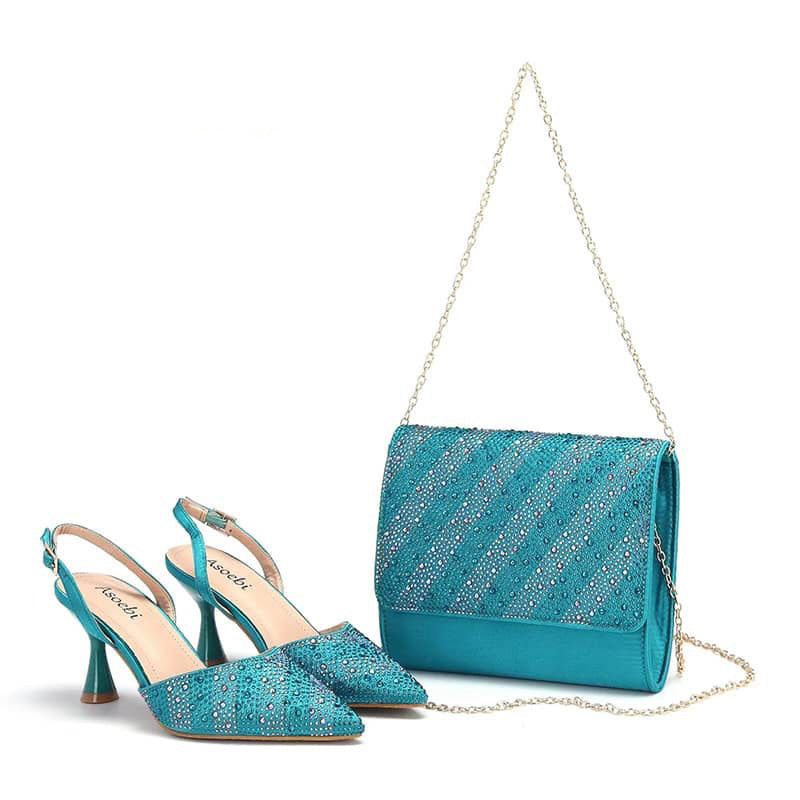 Asoebi High Quality Shoes and Bag Set