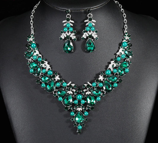 Luxury Bridal/Formal Crystal Jewelry Set